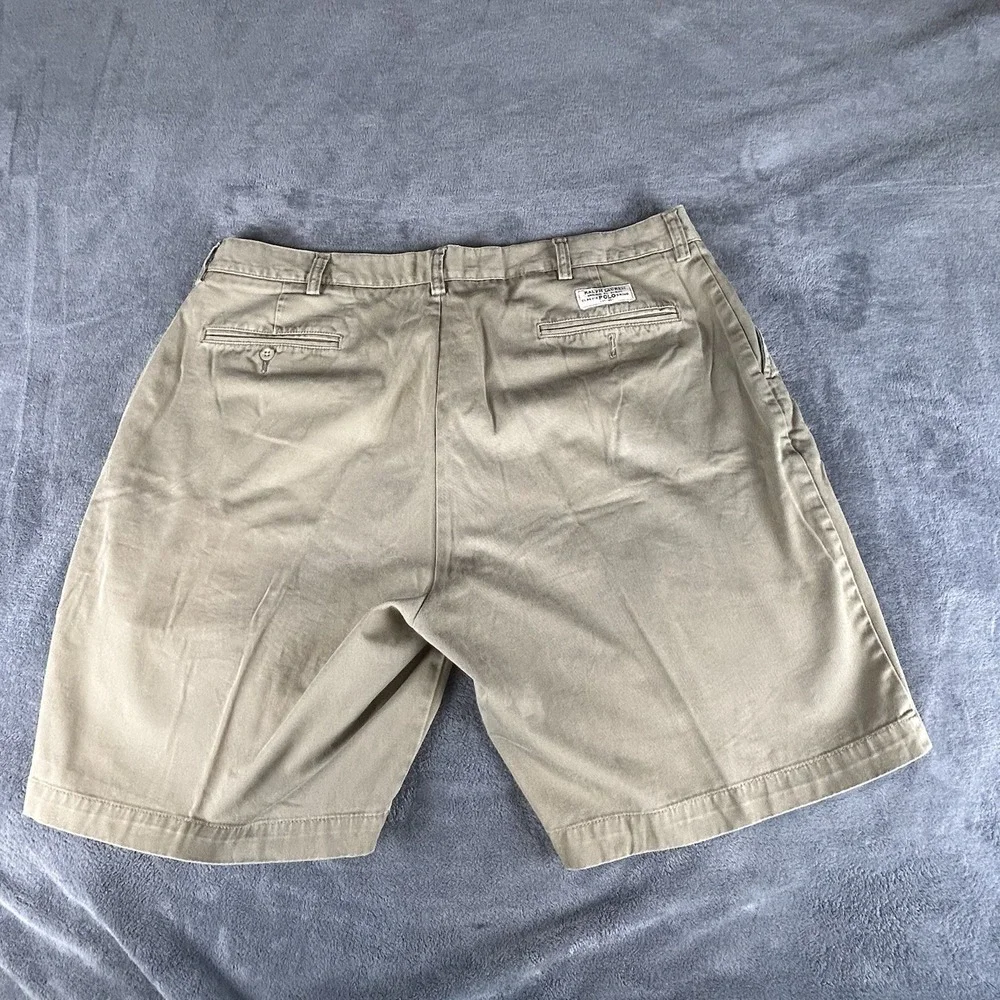 VTG Polo Ralph Lauren Men's Prospect Shorts Sz 40 Dark Khaki Chino 9